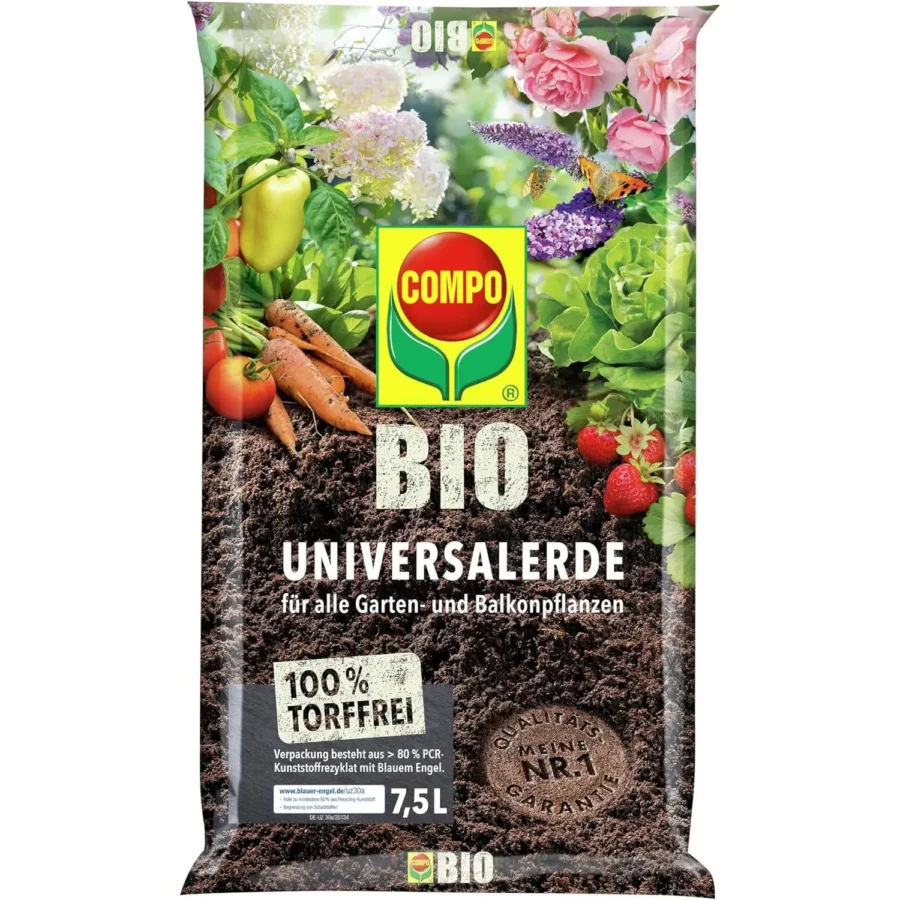 COMPO BIO Universal-Erde torffrei, 7,5 Liter