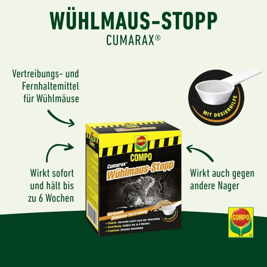 COMPO CUMARAX Wühlmaus-Stopp, 200 g – Bild 2