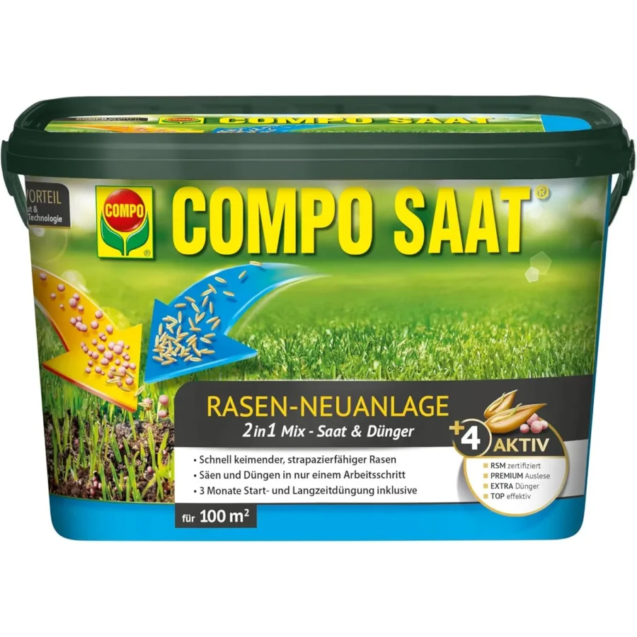 COMPO Rasen-Neuanlage-Mix, 2,2 kg für 100 qm