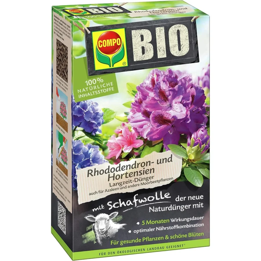 COMPO BIO Rhododendron- und Hortensien Langzeit-Dünger, 2 kg