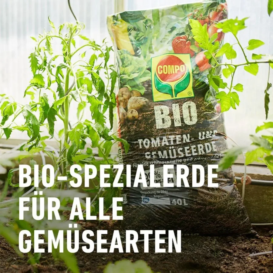 COMPO BIO Tomaten- und Gemüseerde, torffrei, 20 Liter – Bild 2