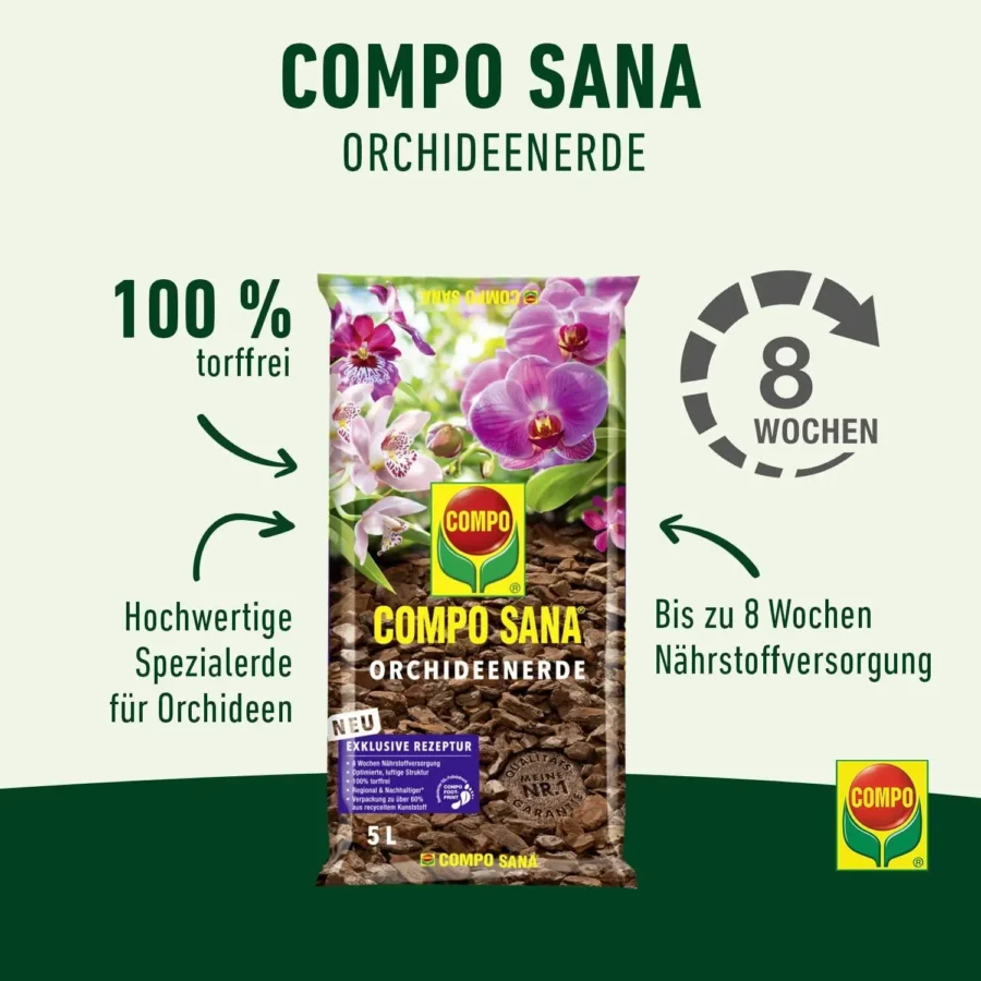 COMPO SANA Orchideenerde, 5 Liter – Bild 2