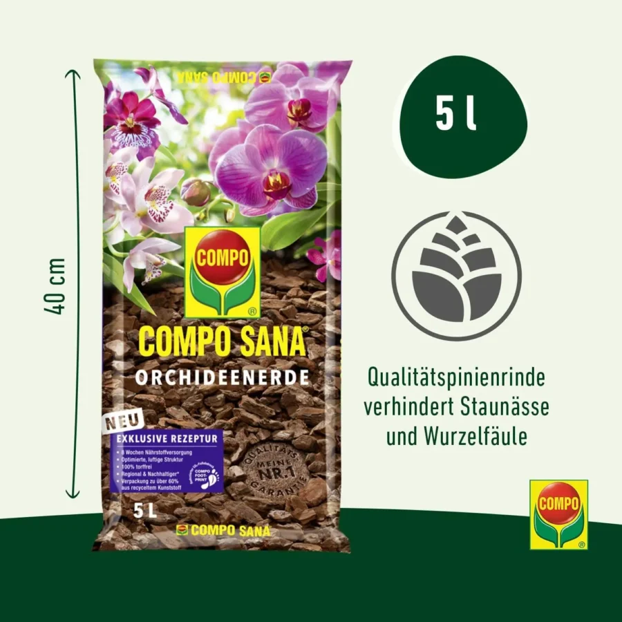 COMPO SANA Orchideenerde, 5 Liter – Bild 3