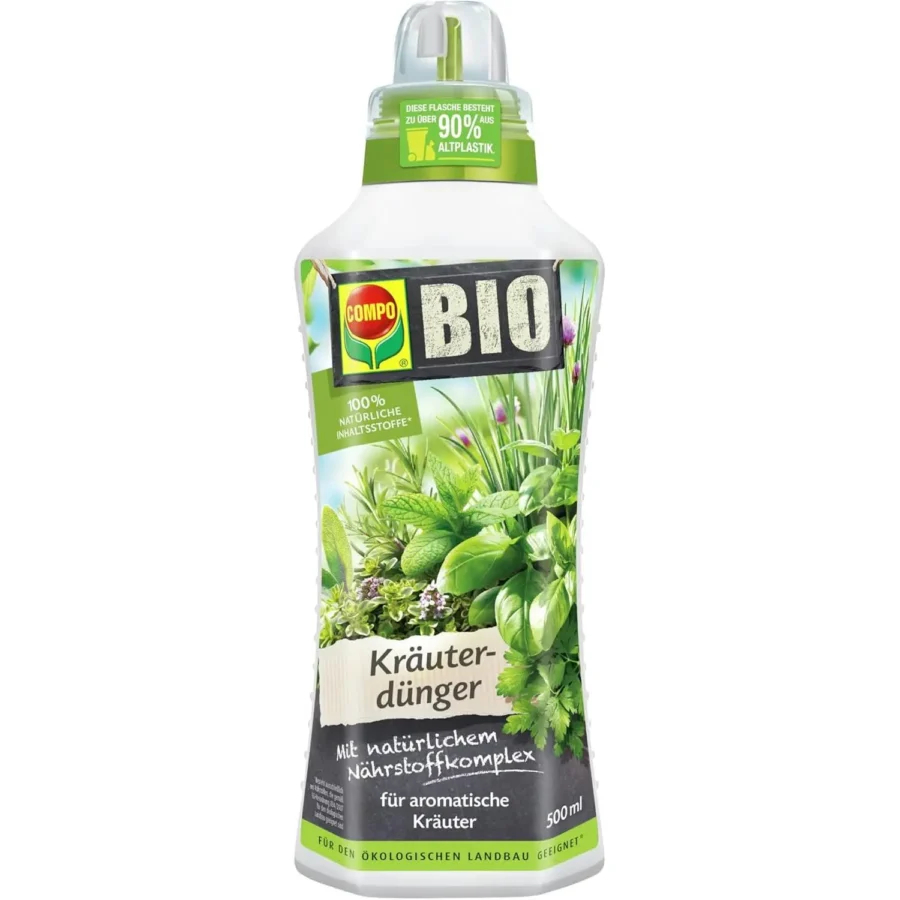 COMPO BIO Kräuterdünger, 500 ml Dosierflasche