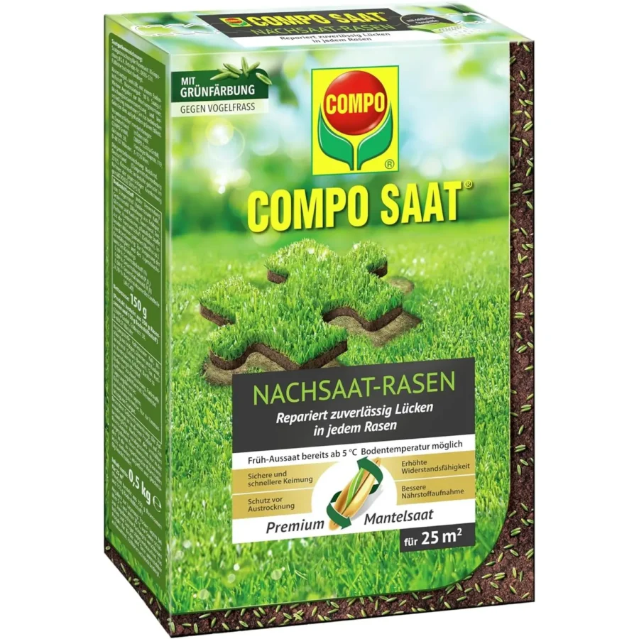 COMPO SAAT Nachsaat-Rasen, 500 g für 25 qm