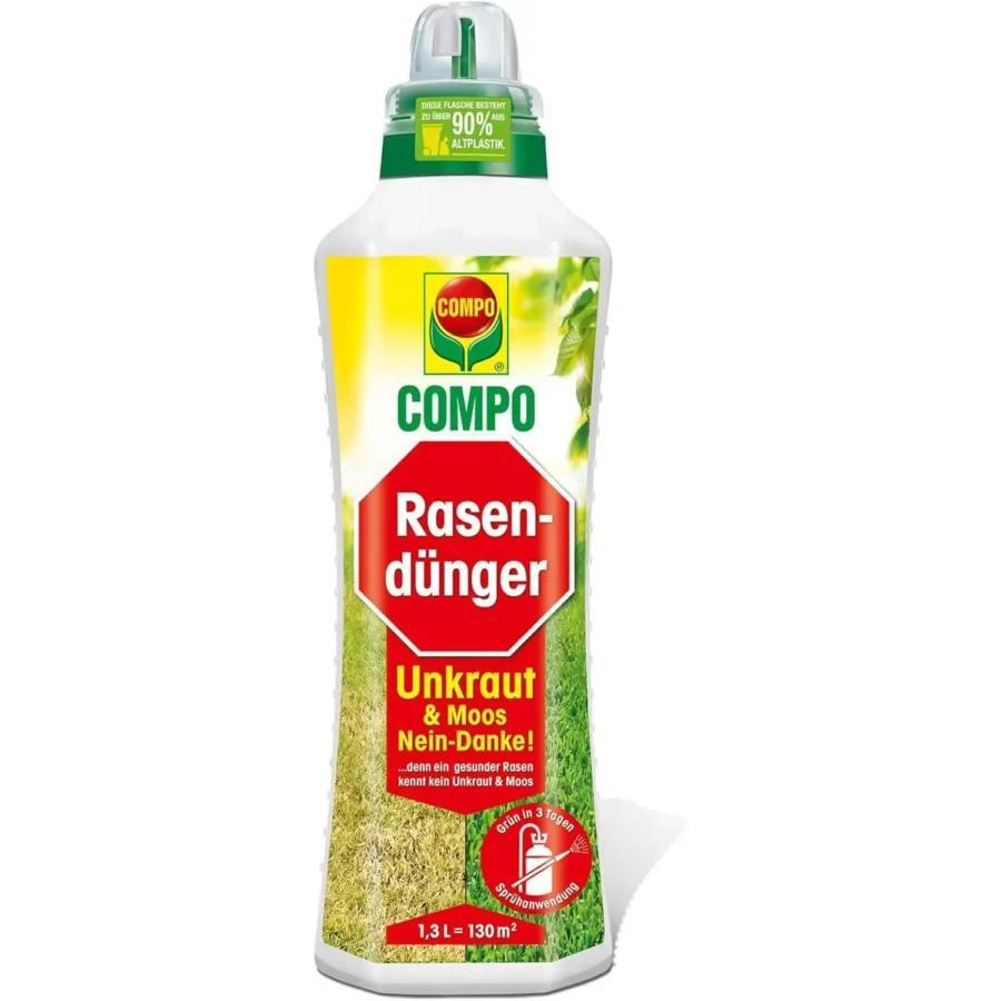 COMPO Rasendünger Unkraut & Moos - Nein danke, 1,3 Liter