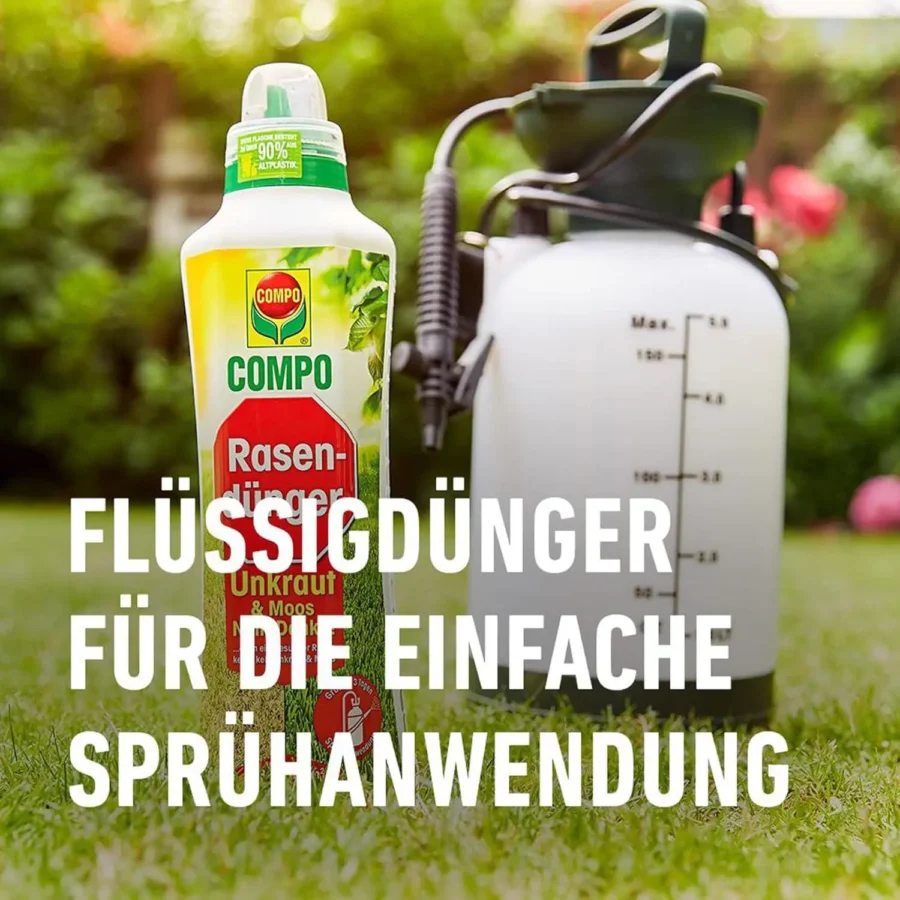 COMPO Rasendünger Unkraut & Moos - Nein danke, 1,3 Liter – Bild 3