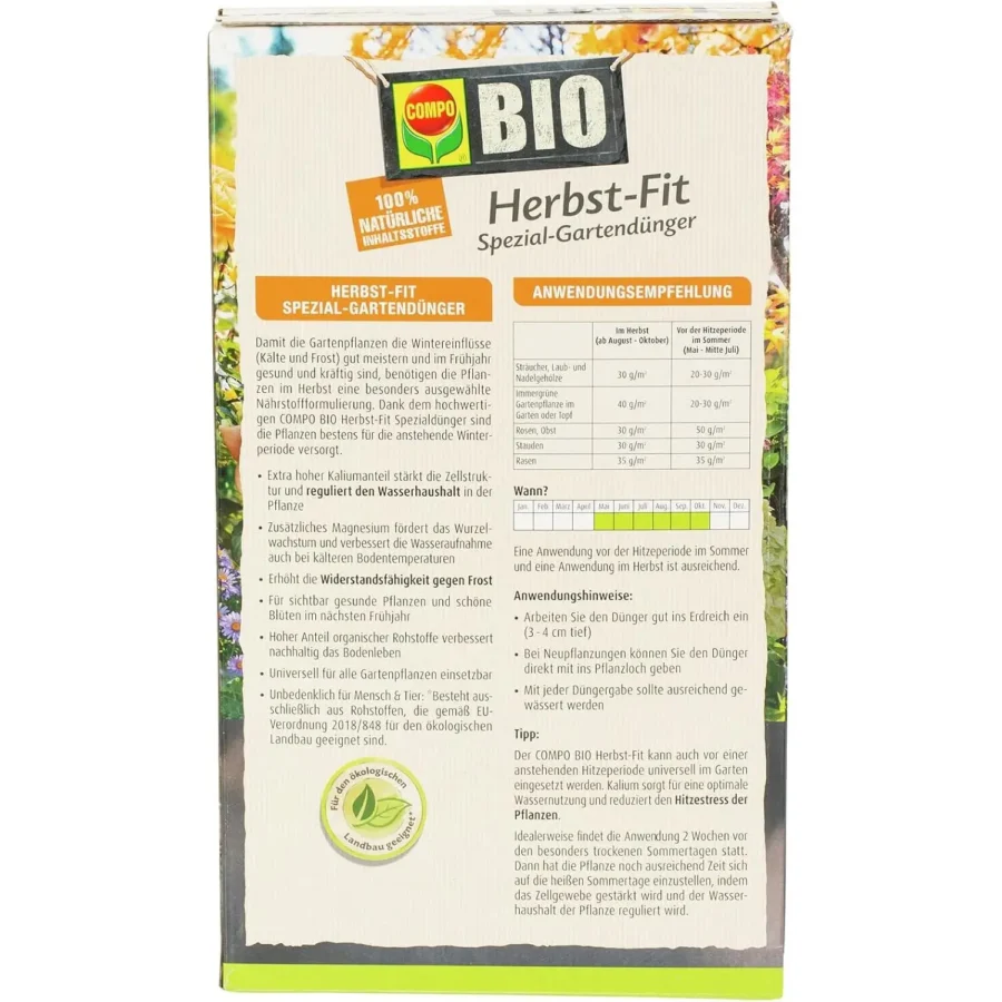 COMPO BIO Spezial-Gartendünger Herbst-Fit, 2 kg – Bild 7