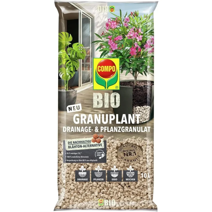 COMPO BIO GRANUPLANT Drainage- & Pflanzgranulat, 10 Liter